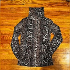 New Look Snake Print Turtleneck